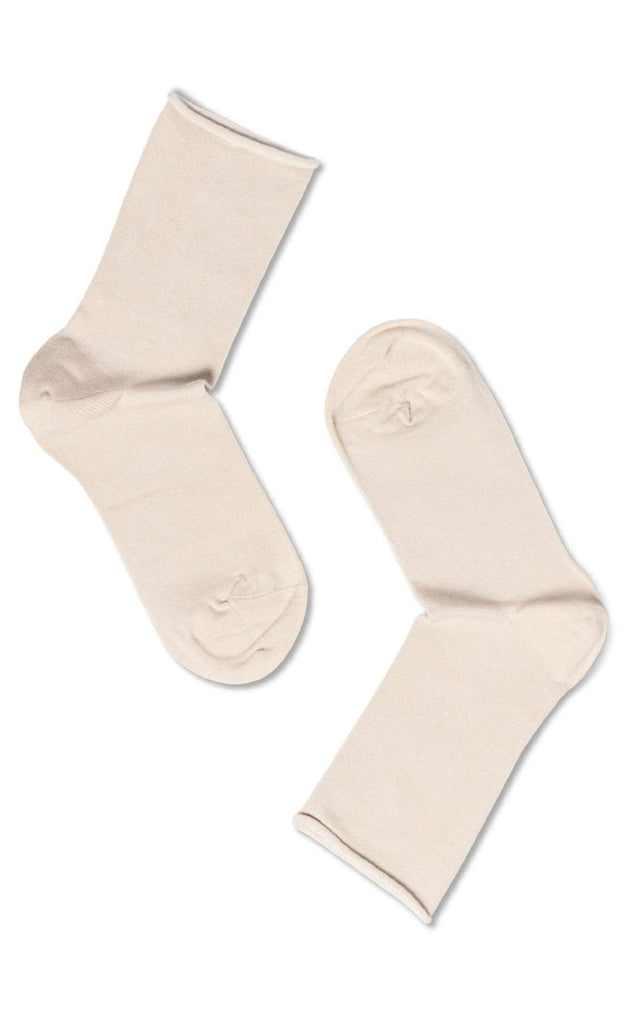 Oroblu Strømper - Note Woman Bamboo Roll Topp - Beige