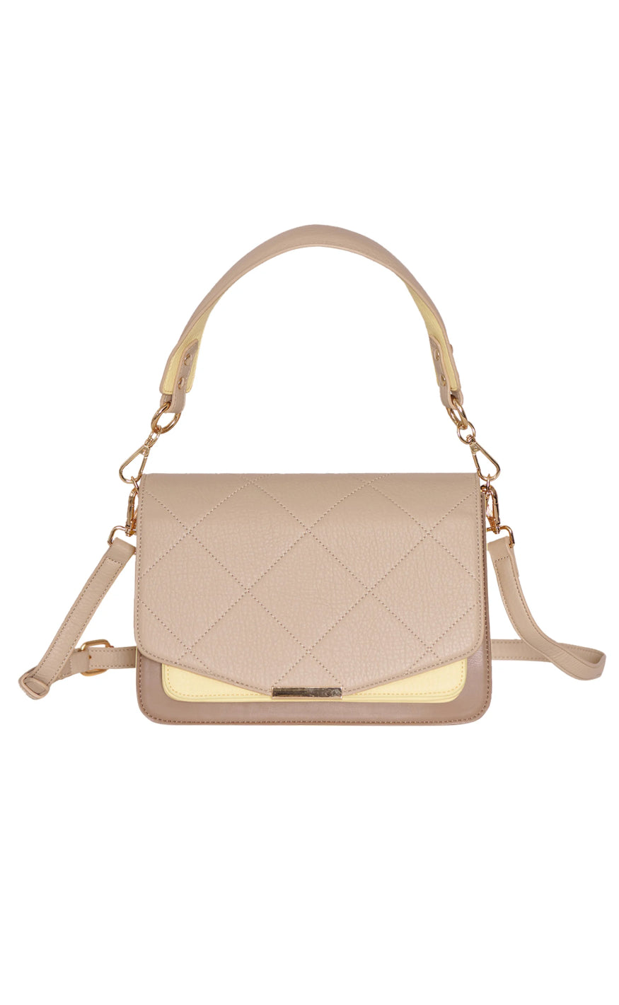 Noella Veske - Blanca Multi Compartment - Pastel Yellow/Taupe