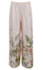 Black Colour Bukser - Zennia - Champagne Flower
