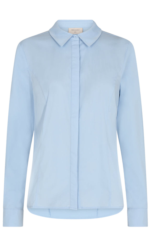 Freequent Skjorte - Oriana - Chambray Blue