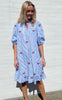 Love & Divine Kjole - Love1385 - Blue/Cherry