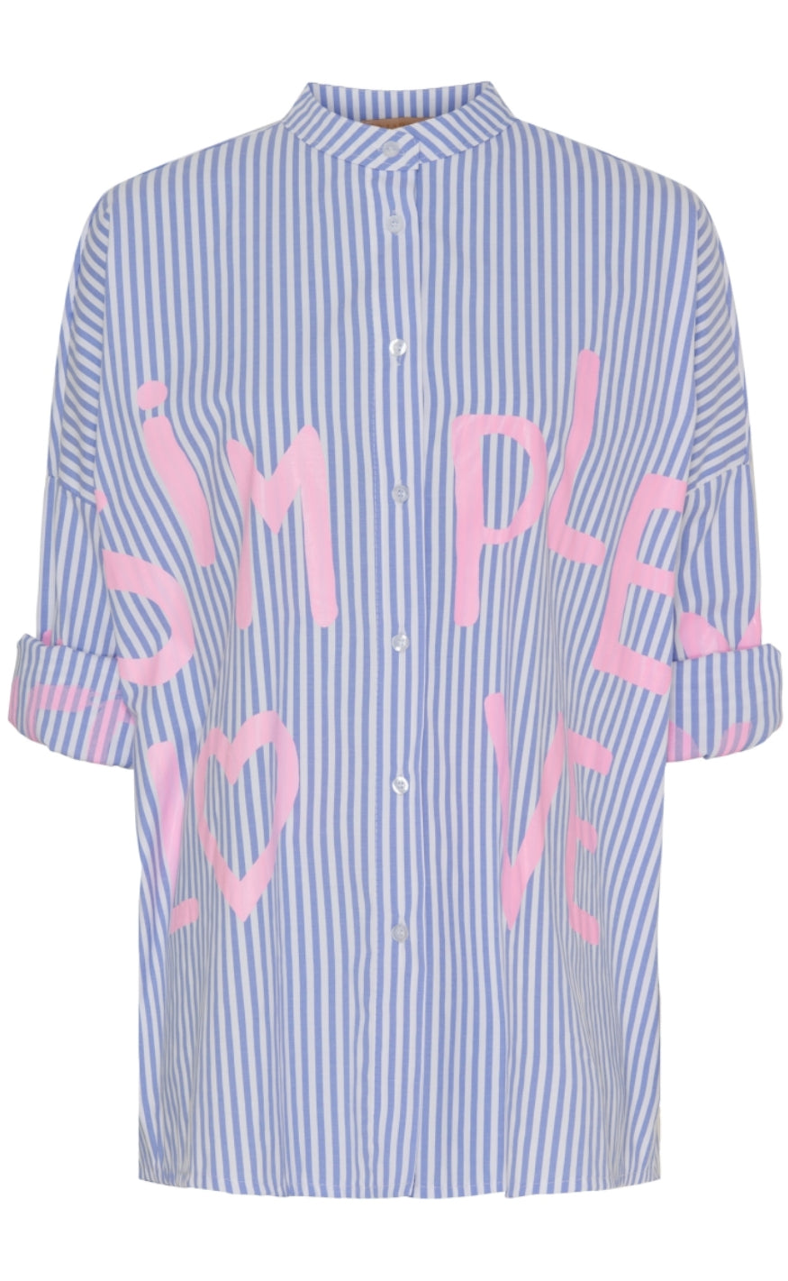 Marta Du Chateau - Noelle Shirt - Blue