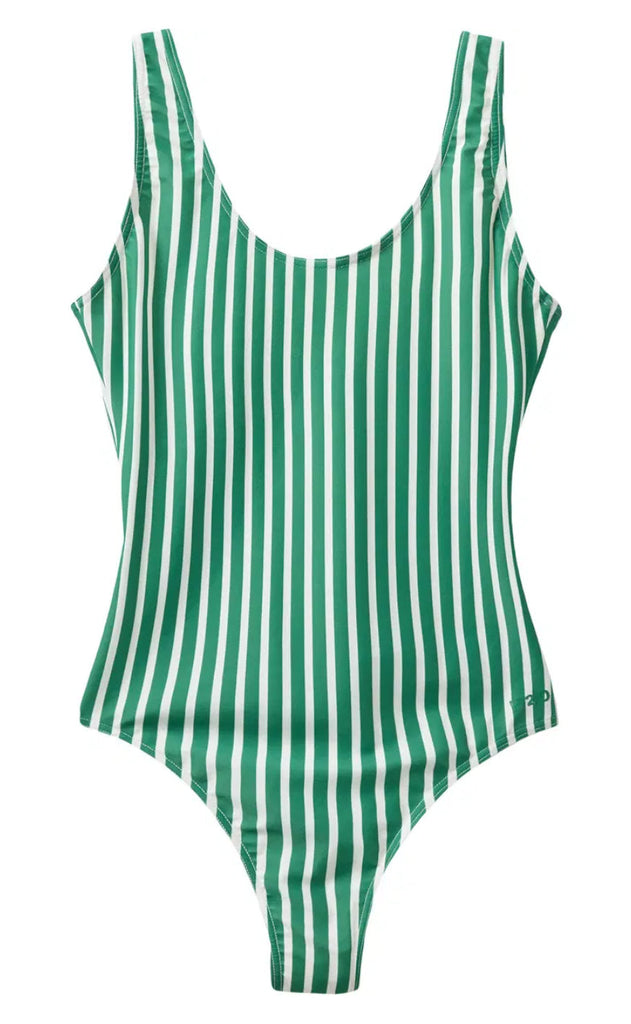 H2O Badedrakt - Stripe Swim - Army
