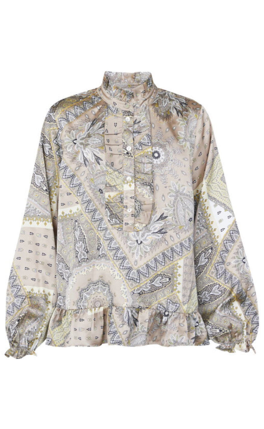 Love & Divine Bluse - Love1071 - Earth Paisley