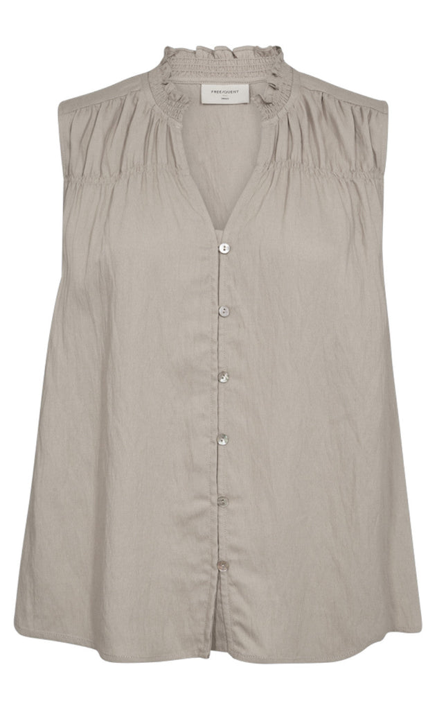 Freequent Bluse - Ally - Simply Taupe
