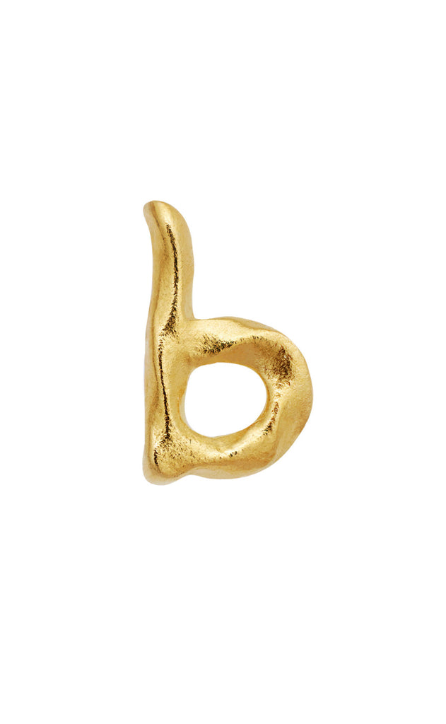 Maanesten Ørering - Alphabet Single - Gold Colour