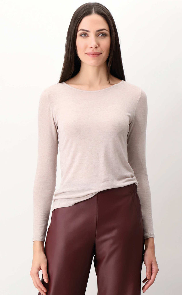 Oroblu Bluse - Perfect Line Cashmere - Beige