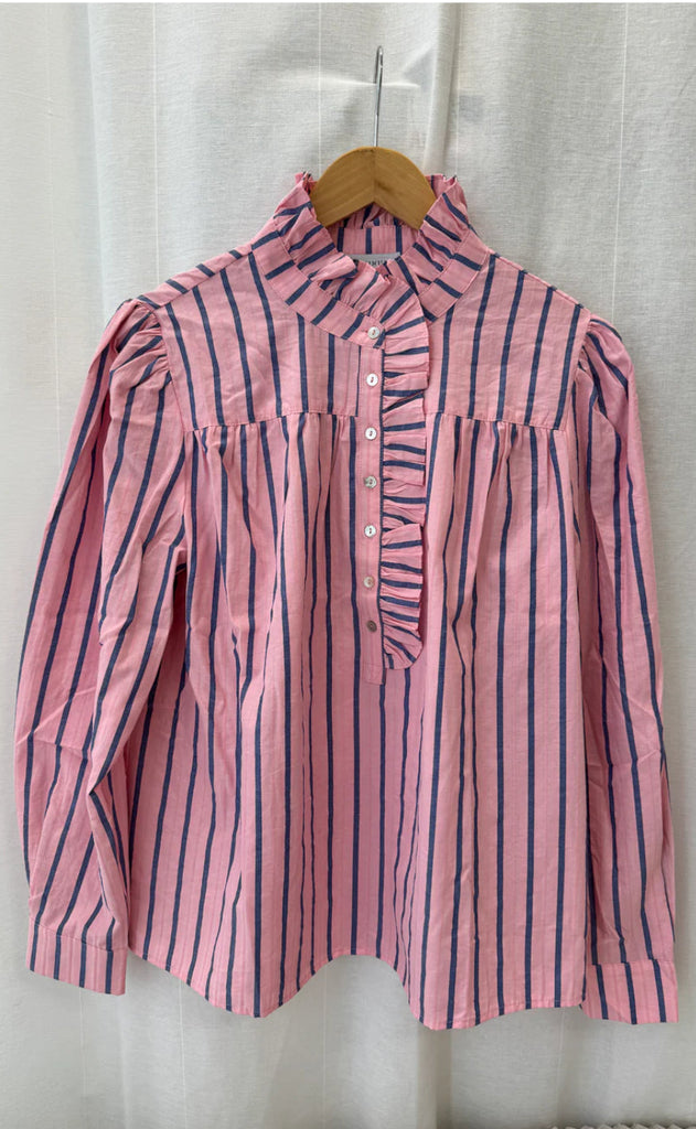 Continue Bluse - Ariana - Pink Stripe