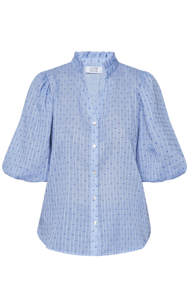 Love & Divine Bluse - Love456-7 - Blue Dot