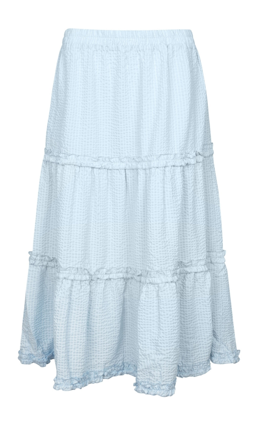 One Two Luxzuz Skjørt - Babano - Chambray Blue