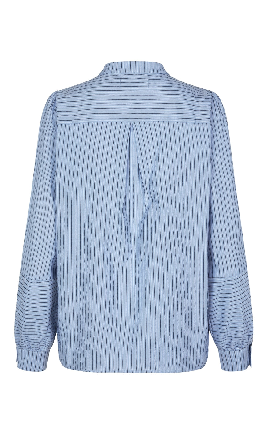 Lollys Laundry Bluse - Lina LS - Blue