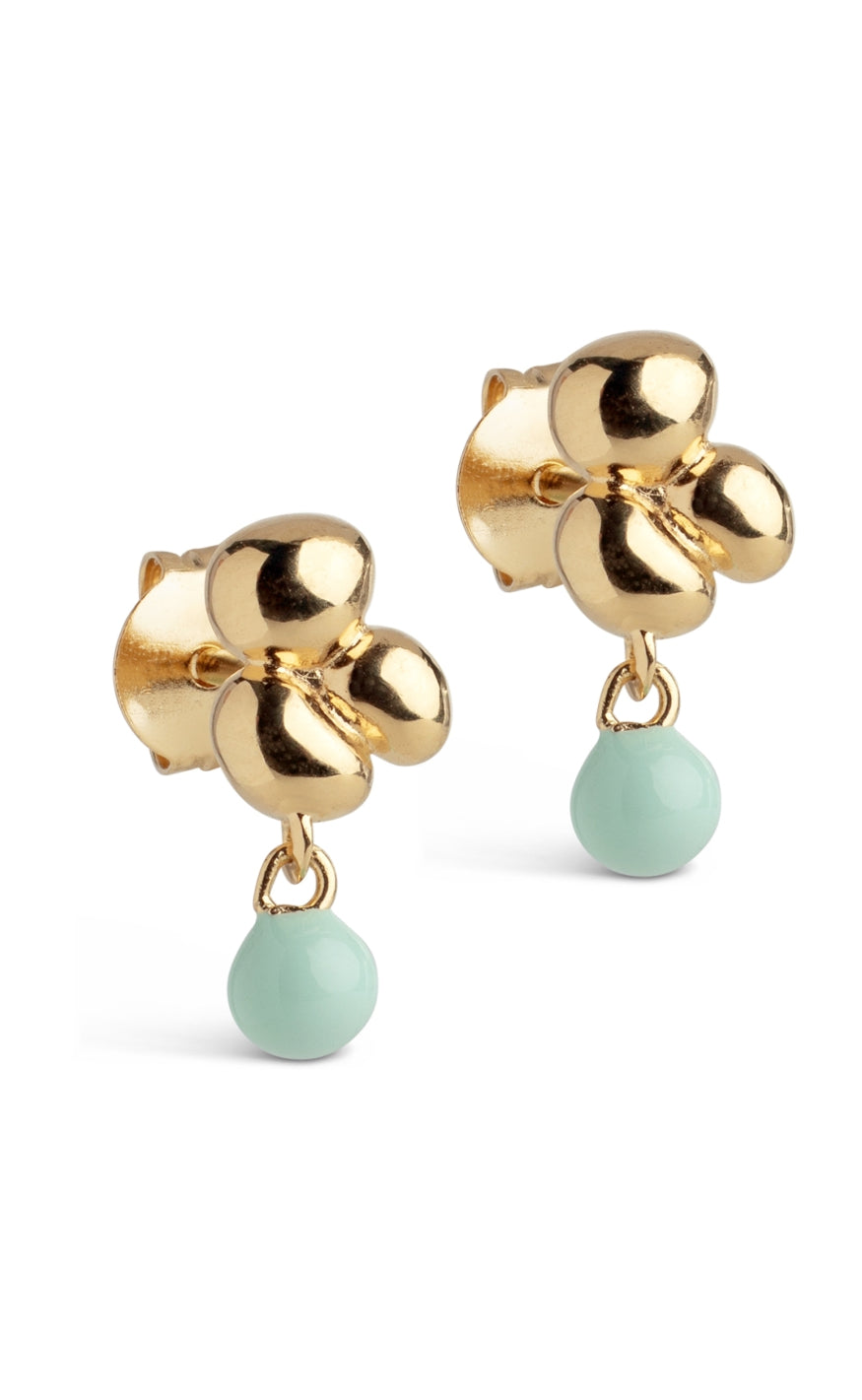 ENAMEL Copenhagen Øreringer - Nara Ball - Mint