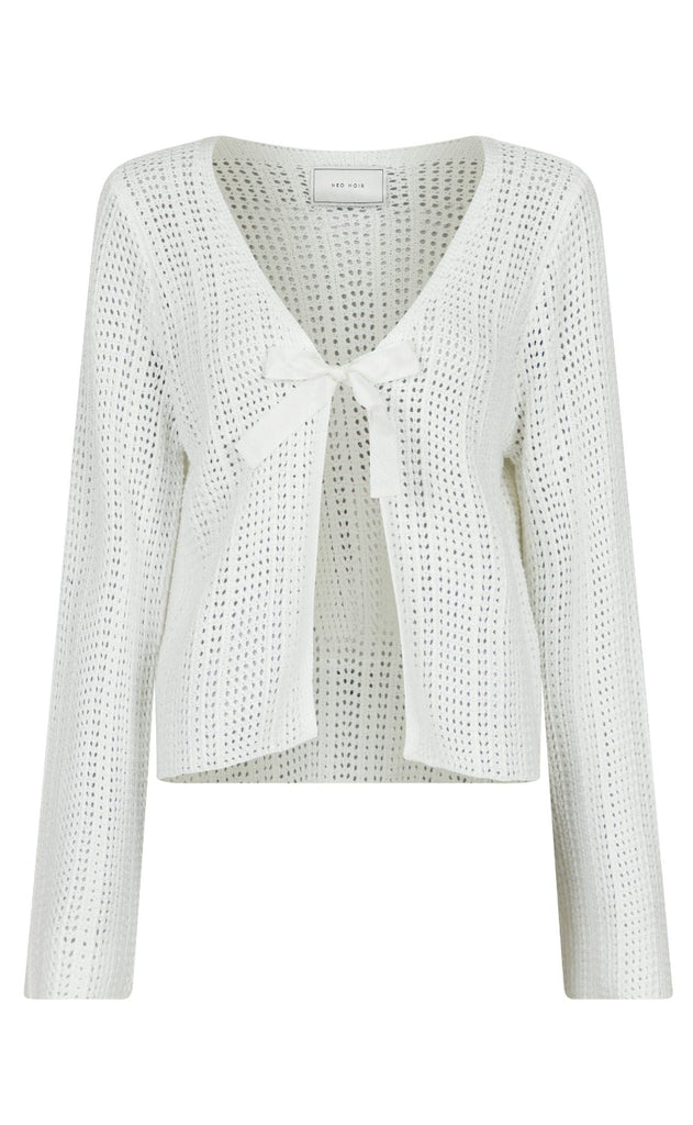 Neo Noir Cardigan - Bates - White