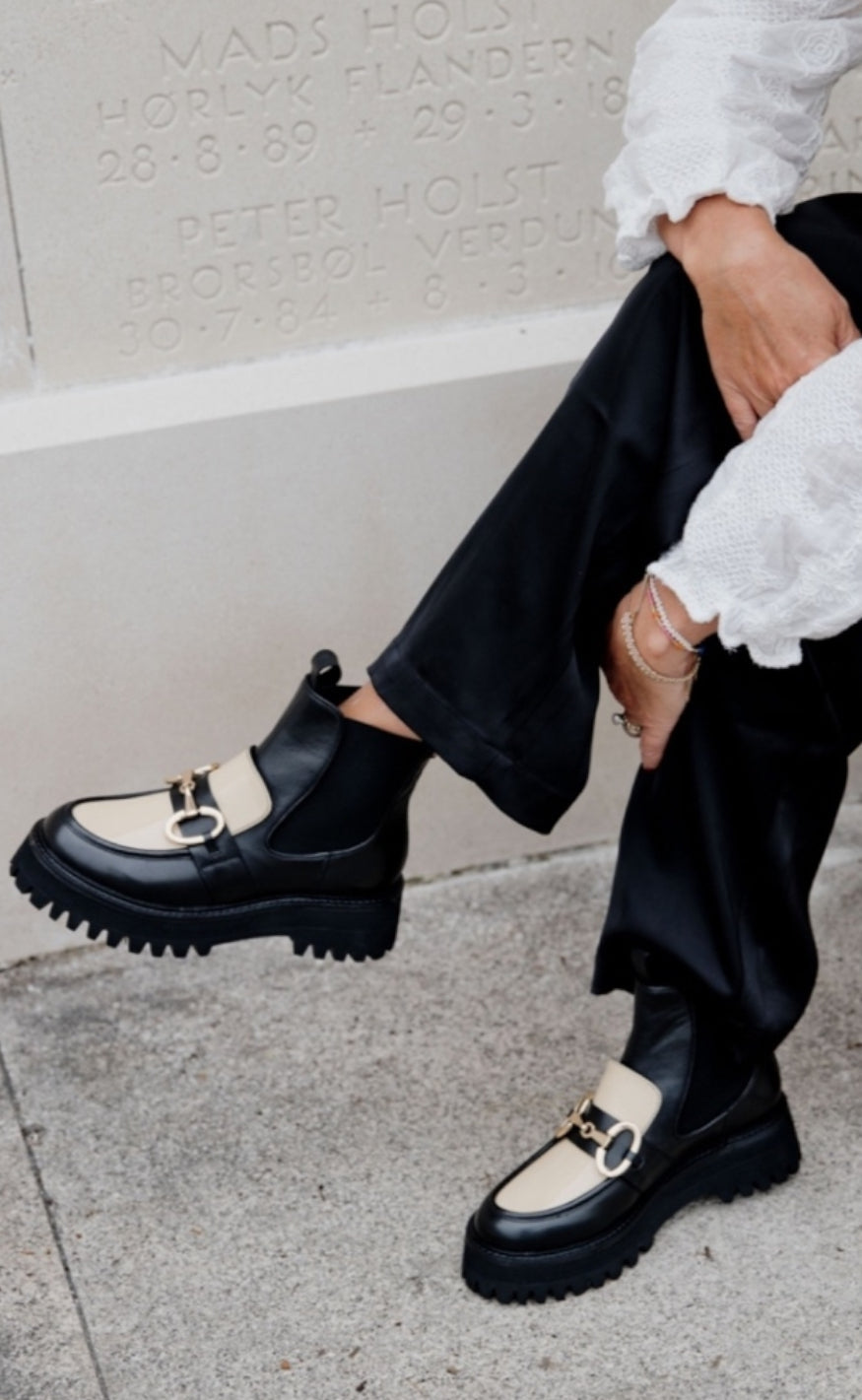Copenhagen Shoes Støvler - All I Want Multi - Black/Beige