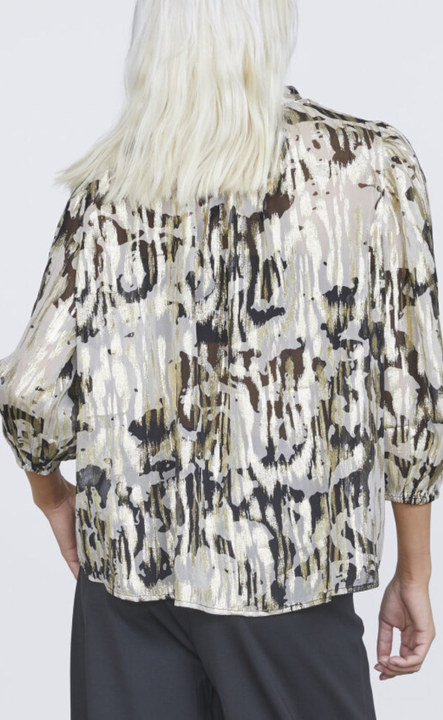 Love & Divine Bluse - Love881-2 - Black/Cream