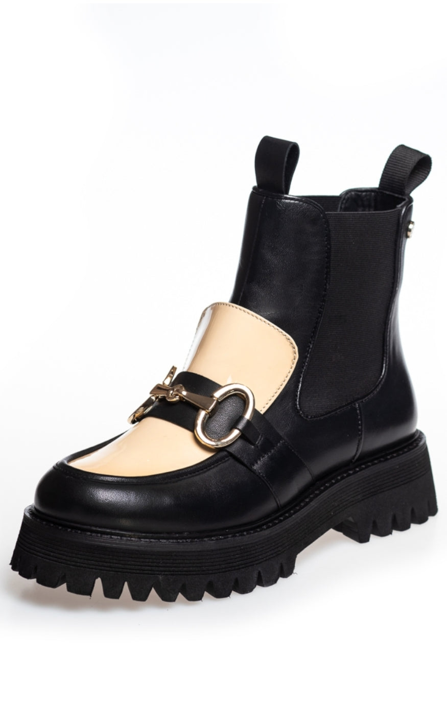 Copenhagen Shoes Støvler - All I Want Multi - Black/Beige