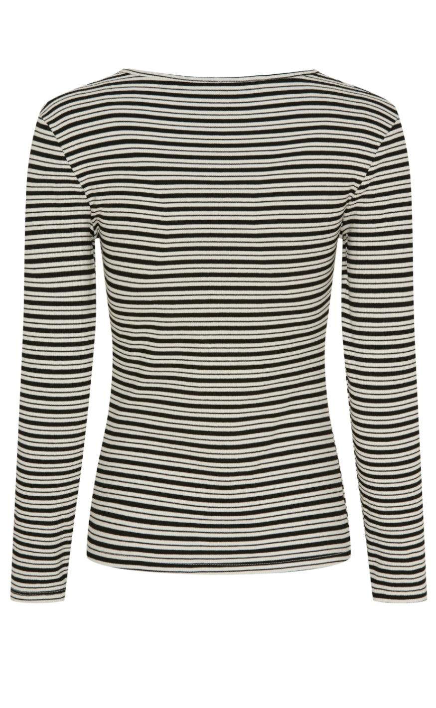 Marta Du Chateau Bluse - 6452 Christel - Black/Cream
