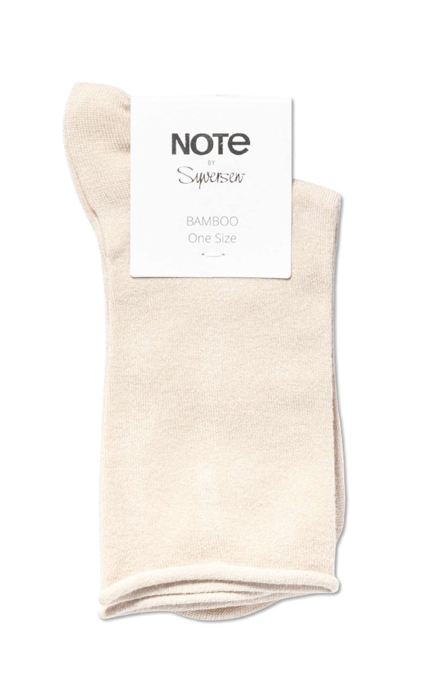 Oroblu Strømper - Note Woman Bamboo Roll Topp - Beige