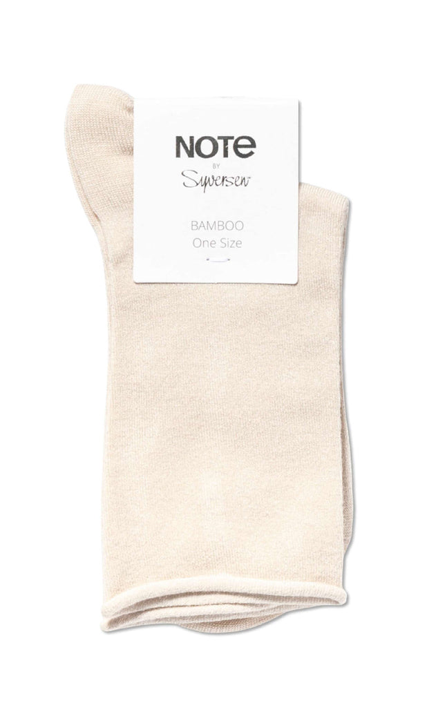 Oroblu Strømper - Note Woman Bamboo Roll Topp - Beige