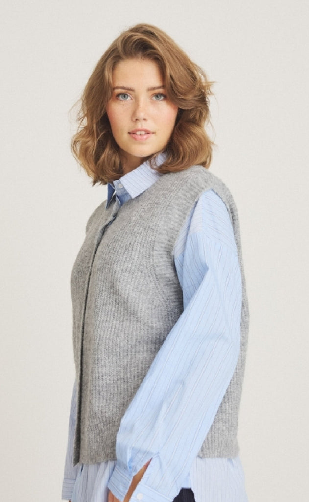 Luxzuz Bluse - Mixie - Bell Air Blue