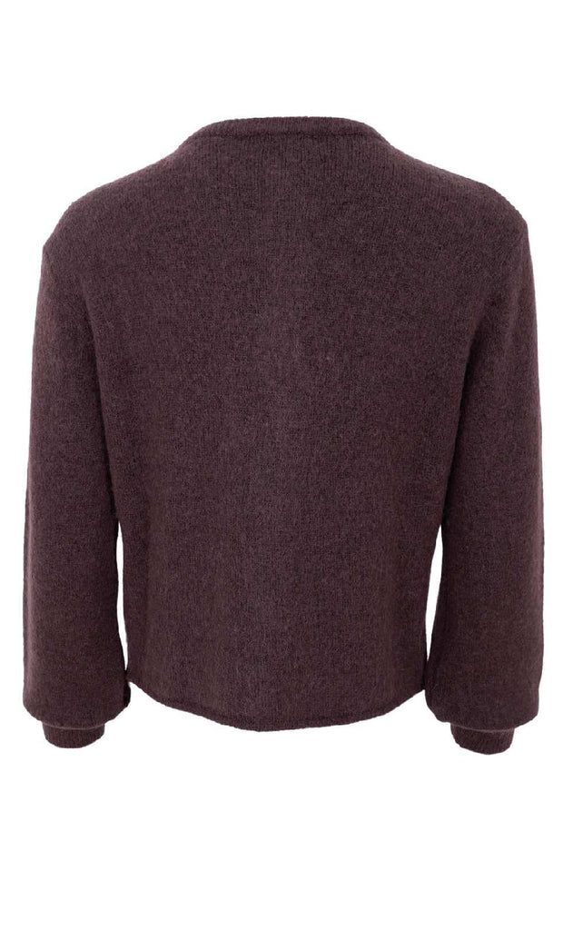 Black Colour Cardigan - Bella - Coffee