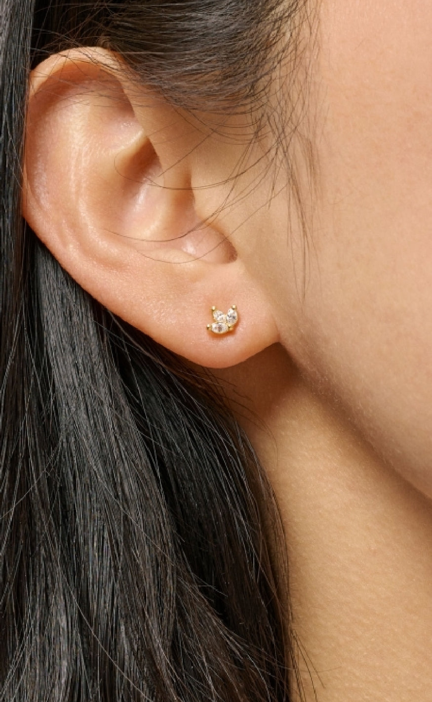 Enamel Copenhagen Øreringer - Stud Belle - Clear