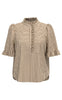 Gossia Skjorte - Benedicte - Creme Brown Stripes