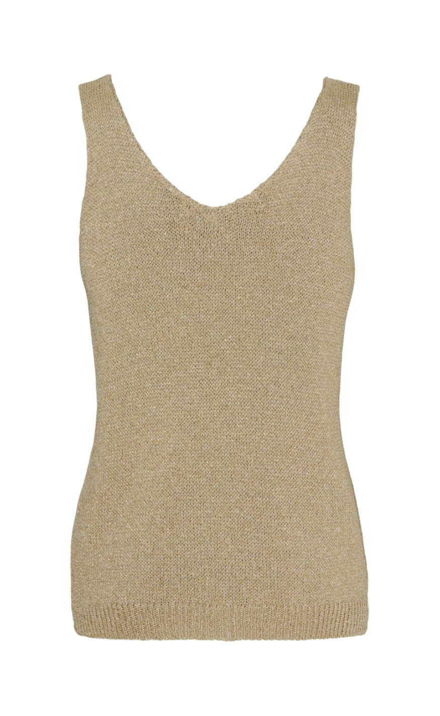 Marta Du Chateau Topp - 308 Bertina - Gold/Sky Blue