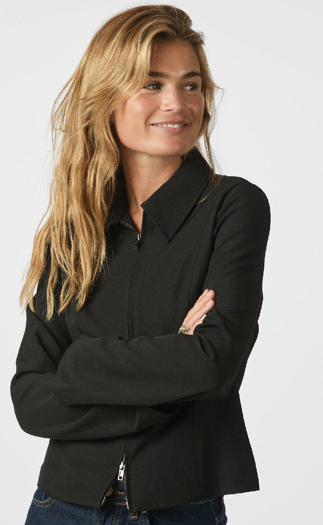 Neo Noir Bluse - Bertha Structure - Black