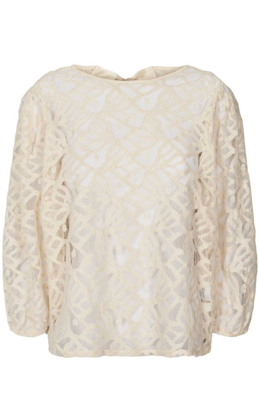 Lollys Laundry Bluse - Bergen - Creme