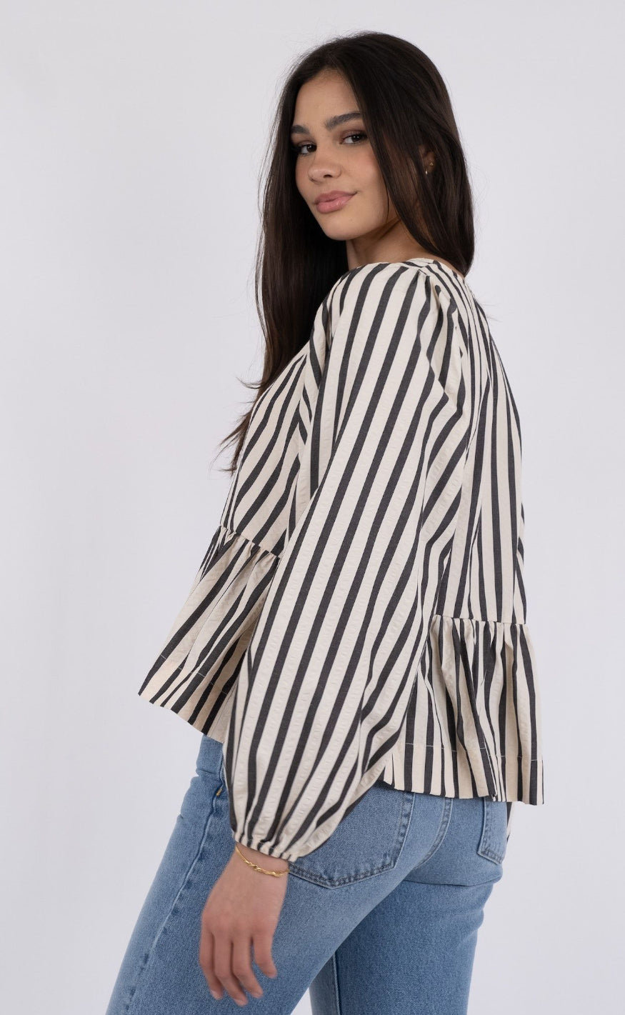 Neo Noir Bluse - Bessie - Creme