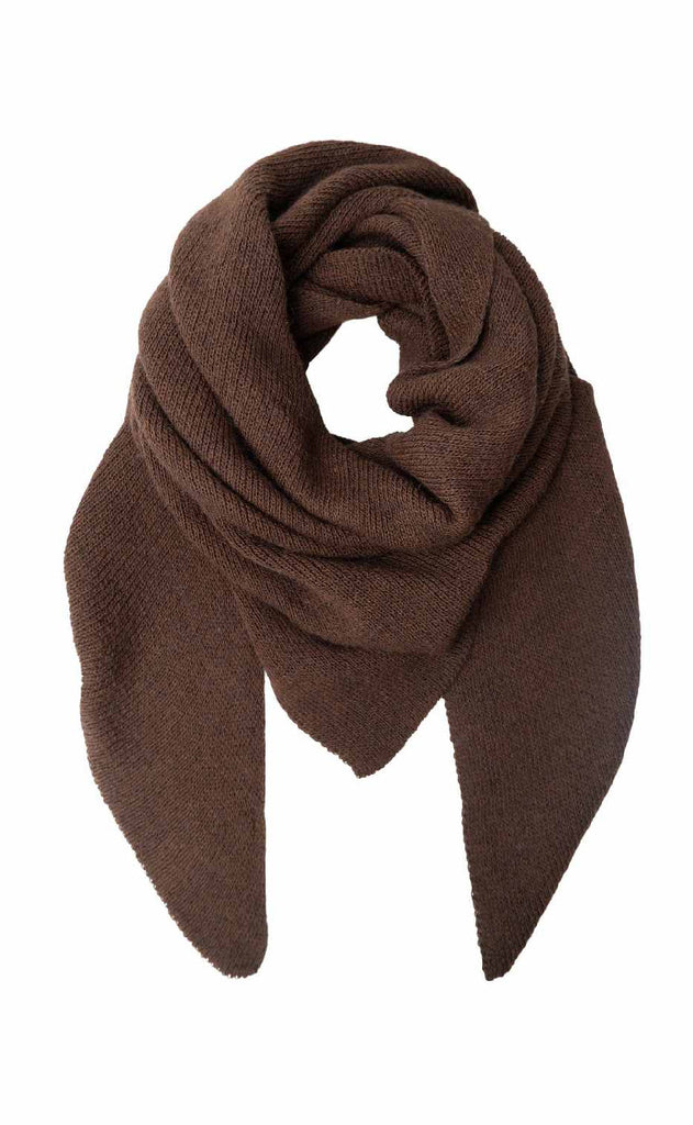 Black Colour Skjerf - Bex Solid - Mocca