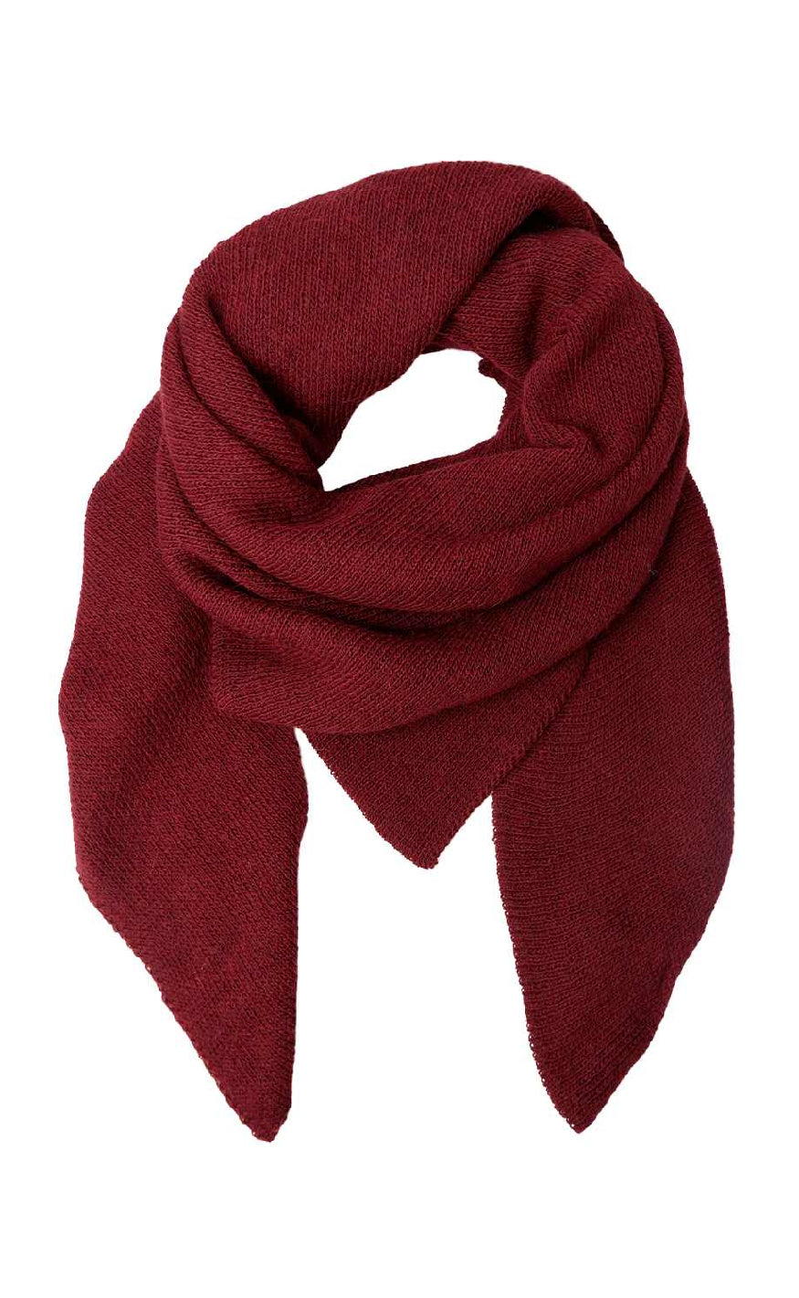 Black Colour Skjerf - Bex Solid - Wine