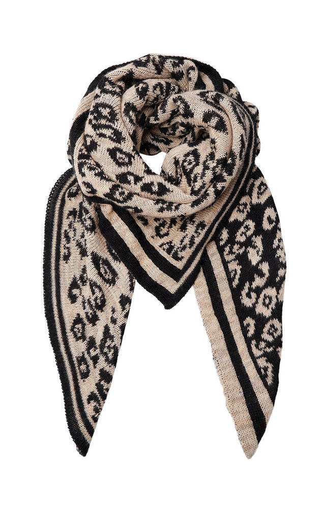 Black Colour Skjerf - Bex Leo - Latte/Black