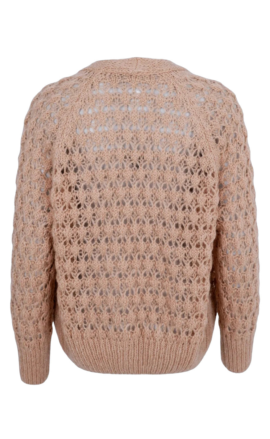 Black Colour Cardigan - Trinity - Latte