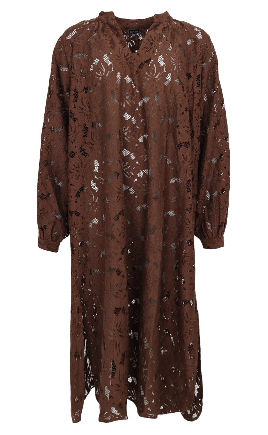 Black Colour Kjole - Nelly Flower - Coffee
