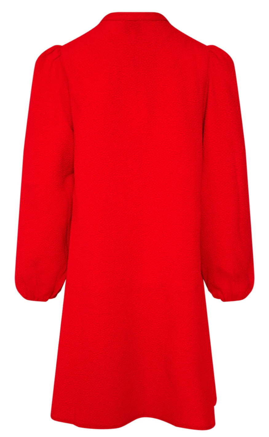 Noella Kjole - Pastis Ruffle - Electric Red