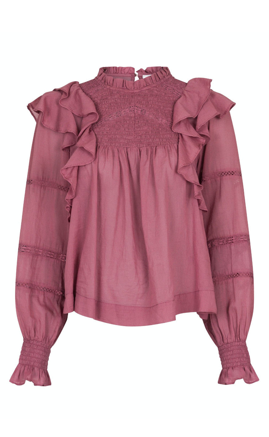 Neo Noir Bluse - Sarna - Evening Rose