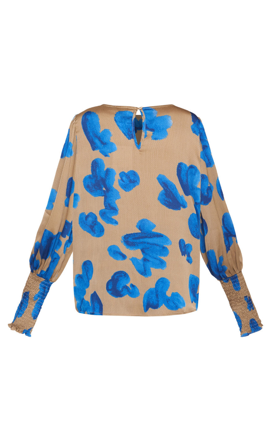 Love & Divine Bluse - Love738-13 - Sand/Blue