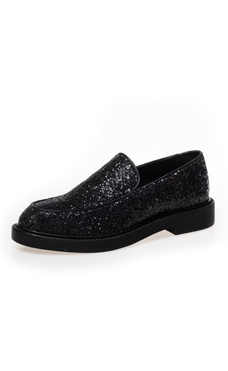 Copenhagen Shoes - Loafer - Black Glitter