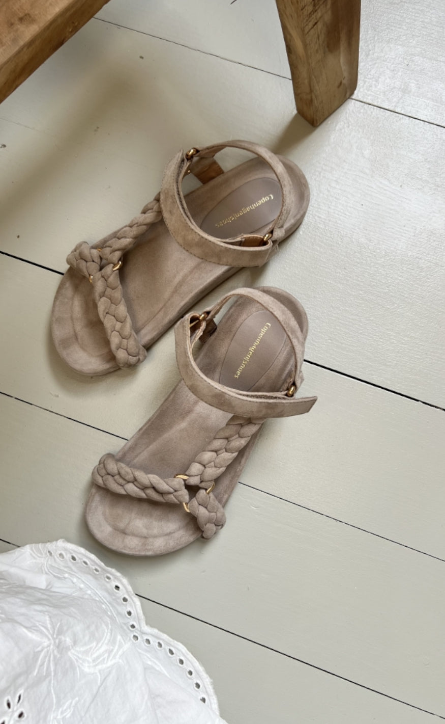 Copenhagen Shoes Sandaler - Beach Suede - Biscuit