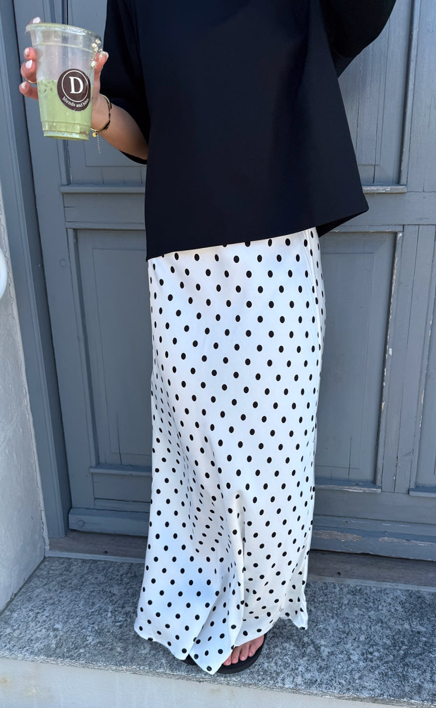 Say INA Copenhagen Skjørt - Diana Dot - White W. Black Dots