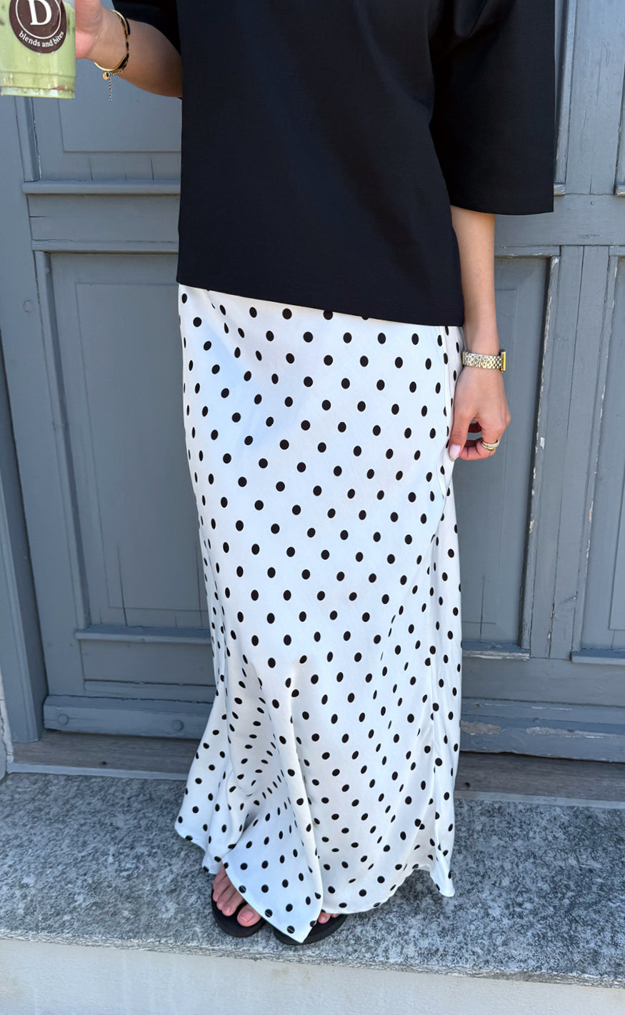 Say INA Copenhagen Skjørt - Diana Dot - White W. Black Dots