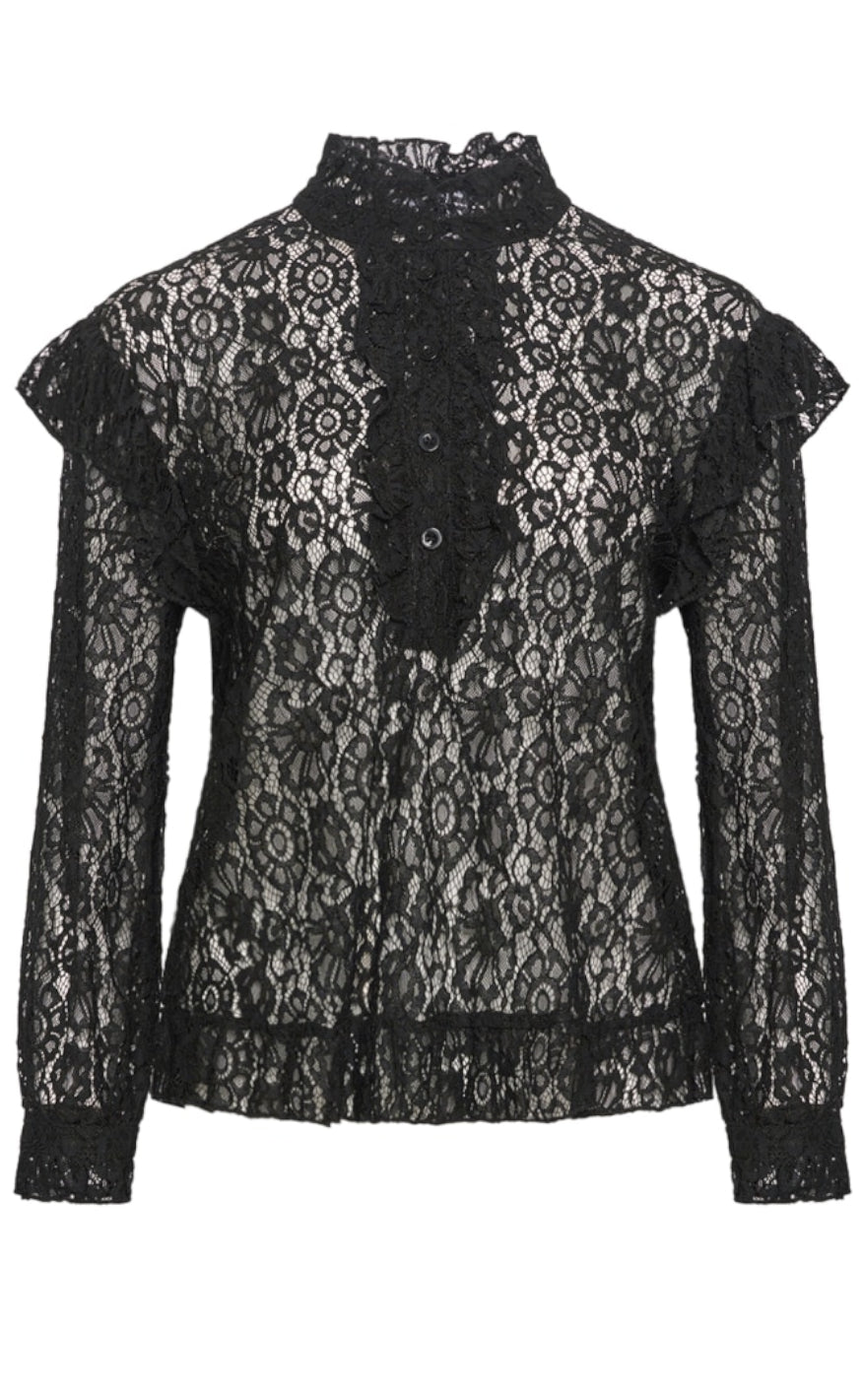 Noella Bluse - Remi Ruffle - Black