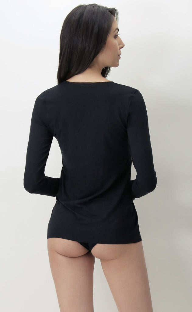 Oroblu Bluse - Perfect Line Modal - Black