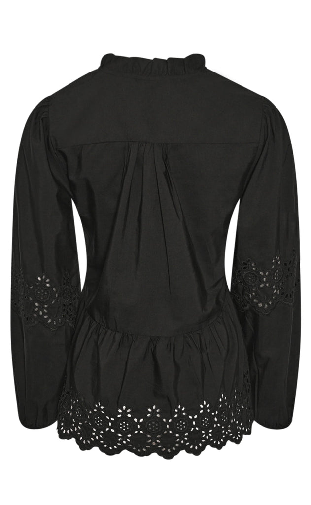 Noella Bluse - Matti - Black Broderie