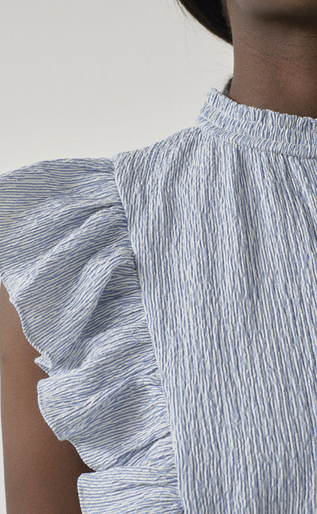 Love & Divine Topp - Love1327 - Blue/White Stripe