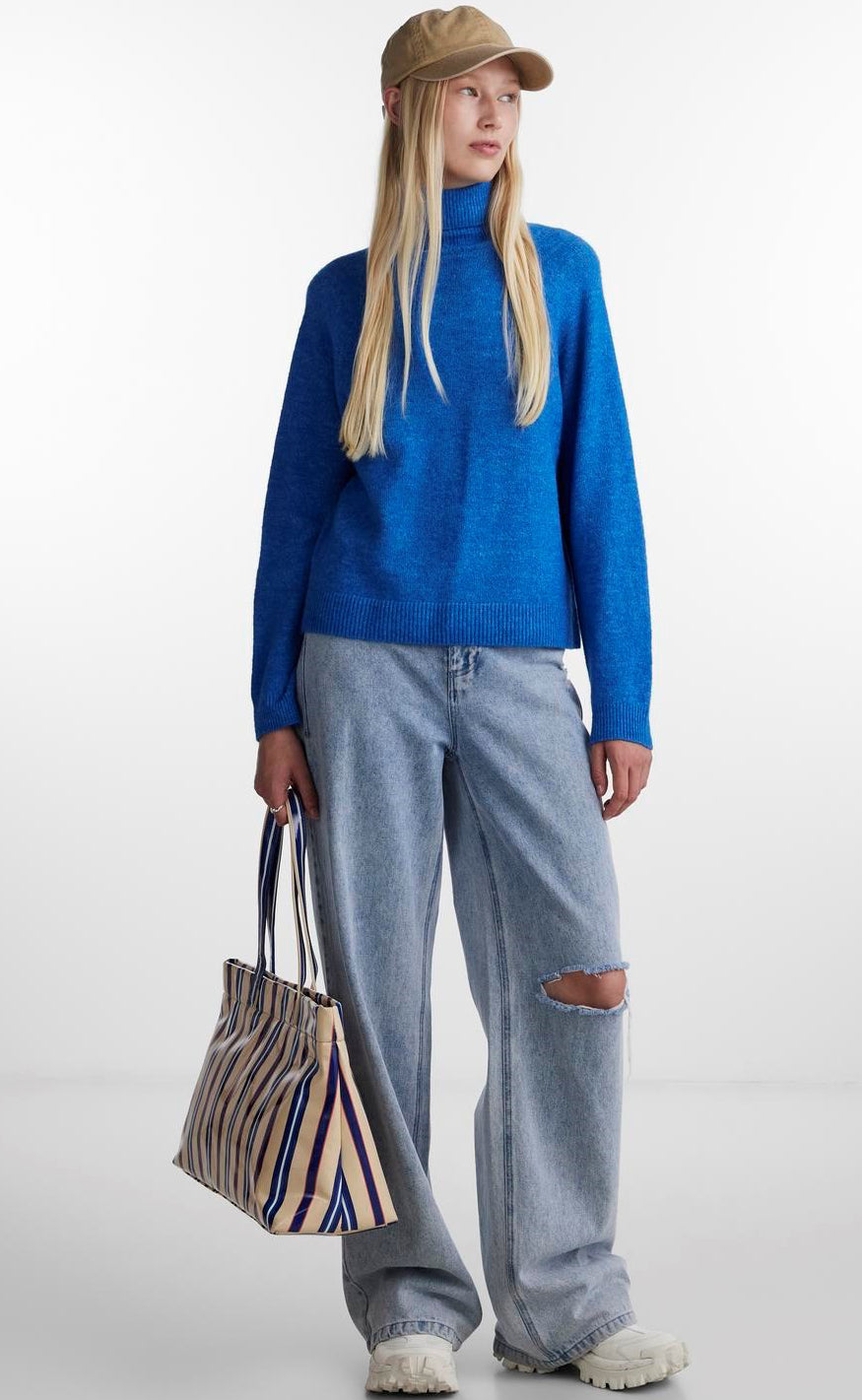 PIECES Genser - Juliana - French Blue