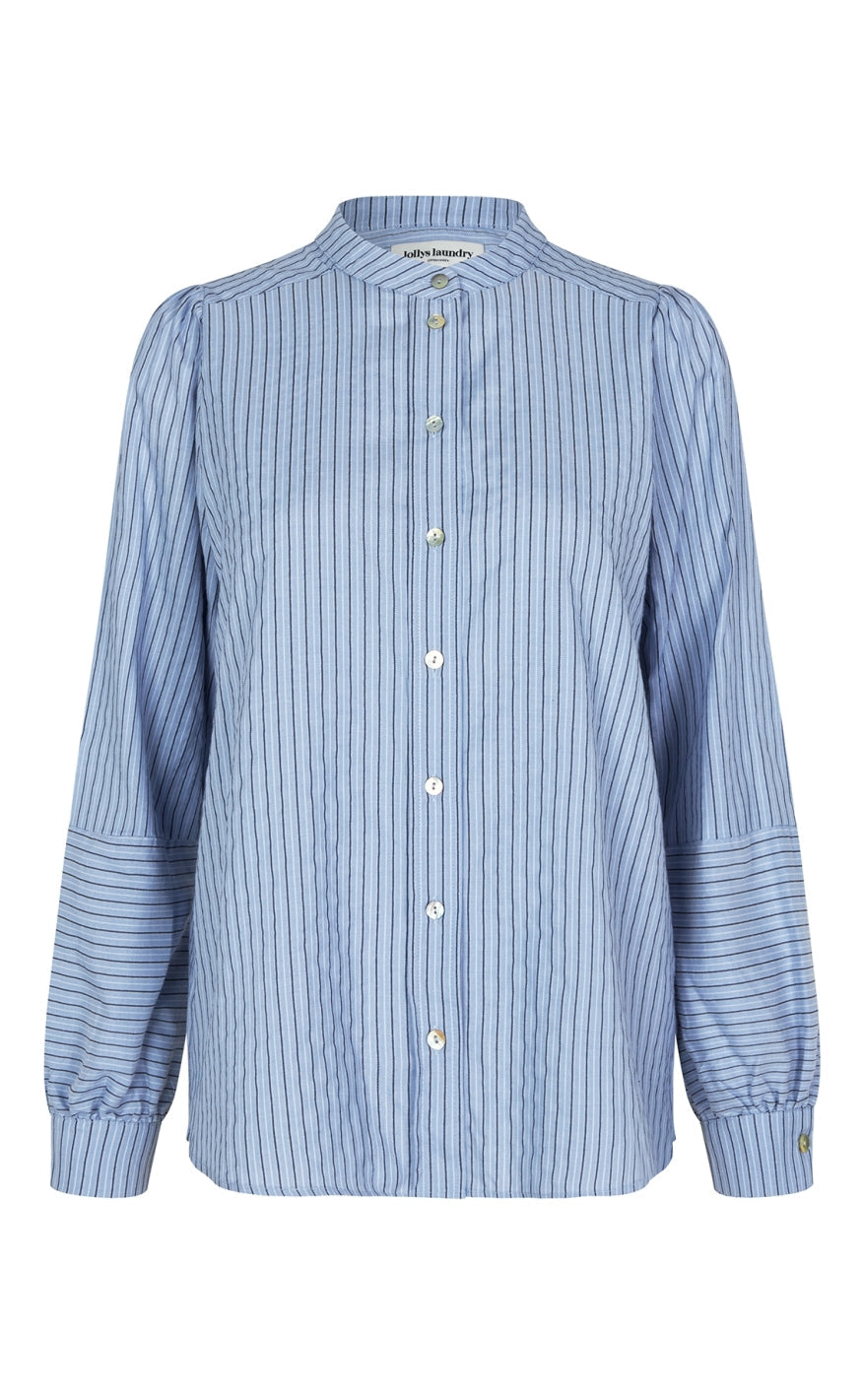 Lollys Laundry Bluse - Lina LS - Blue