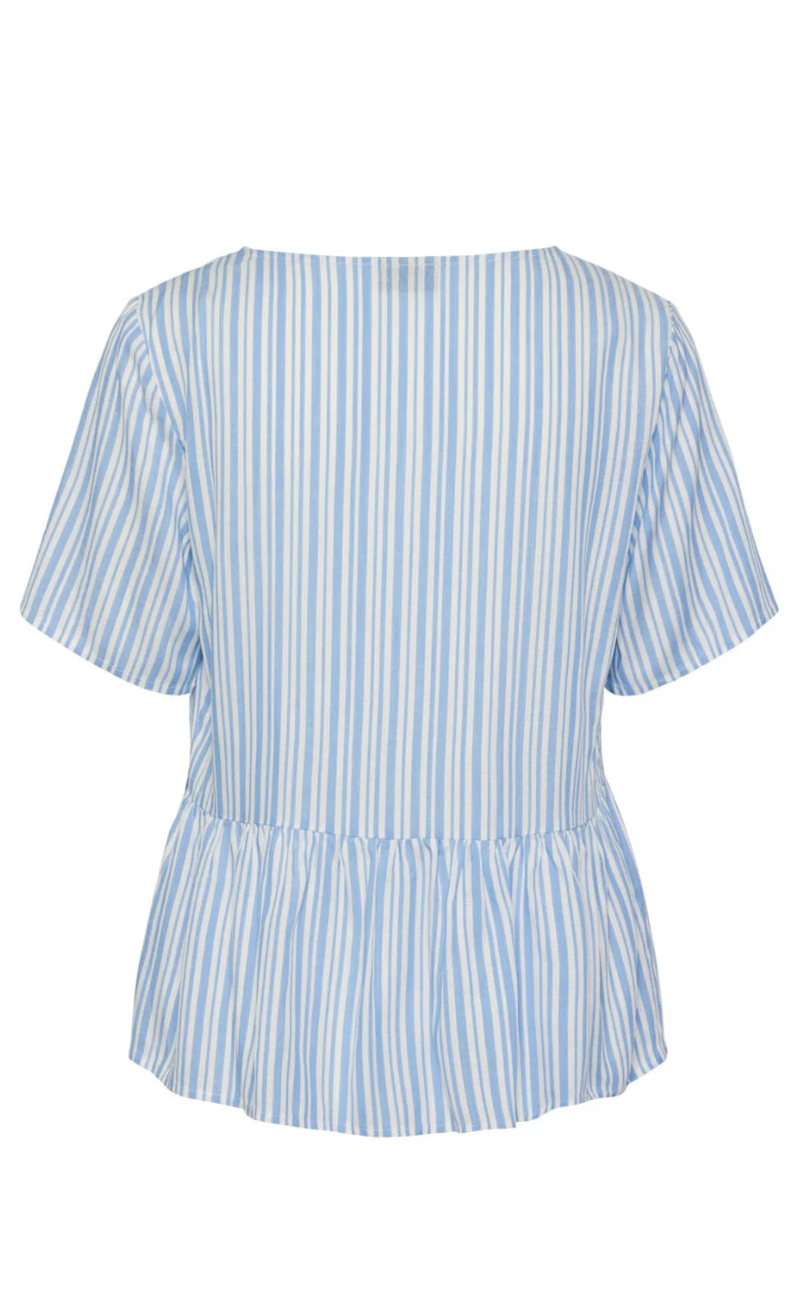 PIECES Topp - Alvina - Blue Bell